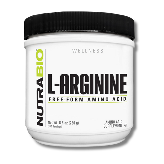 NutraBio L-Arginine - 120 Capsules