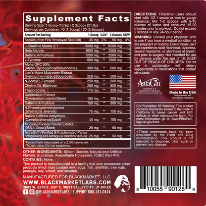 Black Market X Panda Supps Pre Pandas Blood