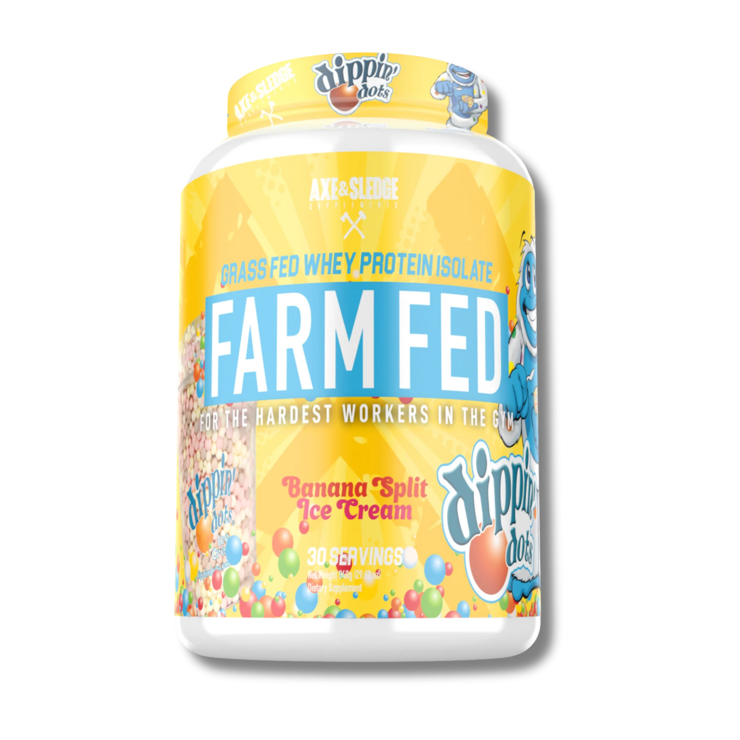 Axe & Sledge Farm Fed Protein - Banana Split Ice Cream