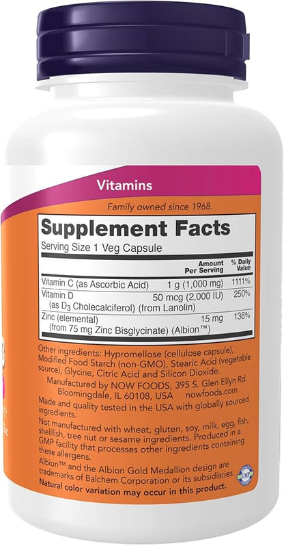 Now Foods C-1000 Zinc & D-3