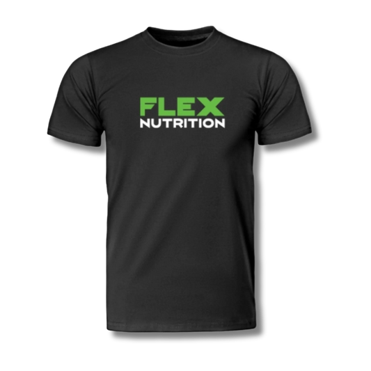 Flex Nutrition Shirt- Black Vertical