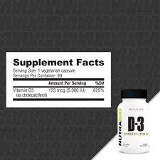 NutraBio Vitamin D3