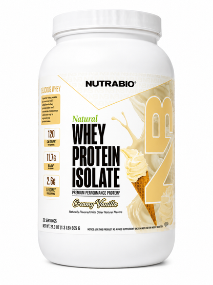 NutraBio Natural Whey Protein Isolate