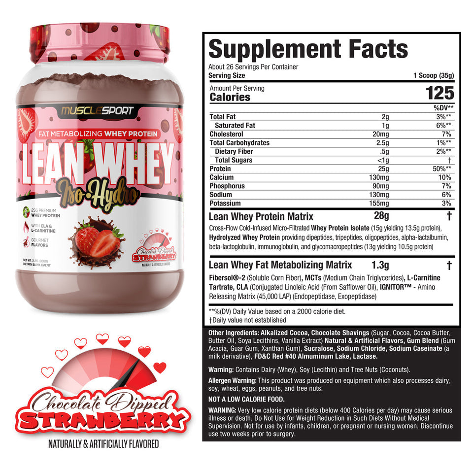 MuscleSport Lean Whey Protein - Yellowstone Huckleberry Cheesecake