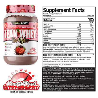 MuscleSport Lean Whey Protein - Yellowstone Huckleberry Cheesecake