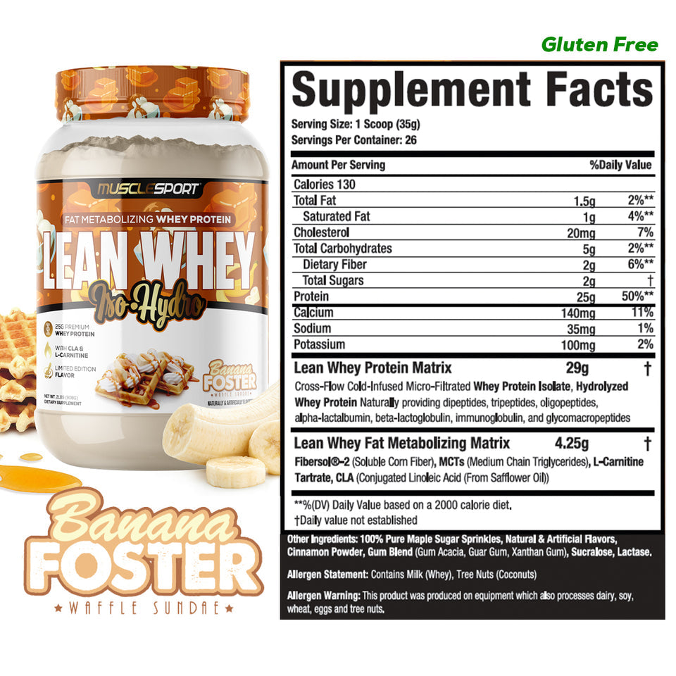 MuscleSport Lean Whey Protein - Yellowstone Huckleberry Cheesecake