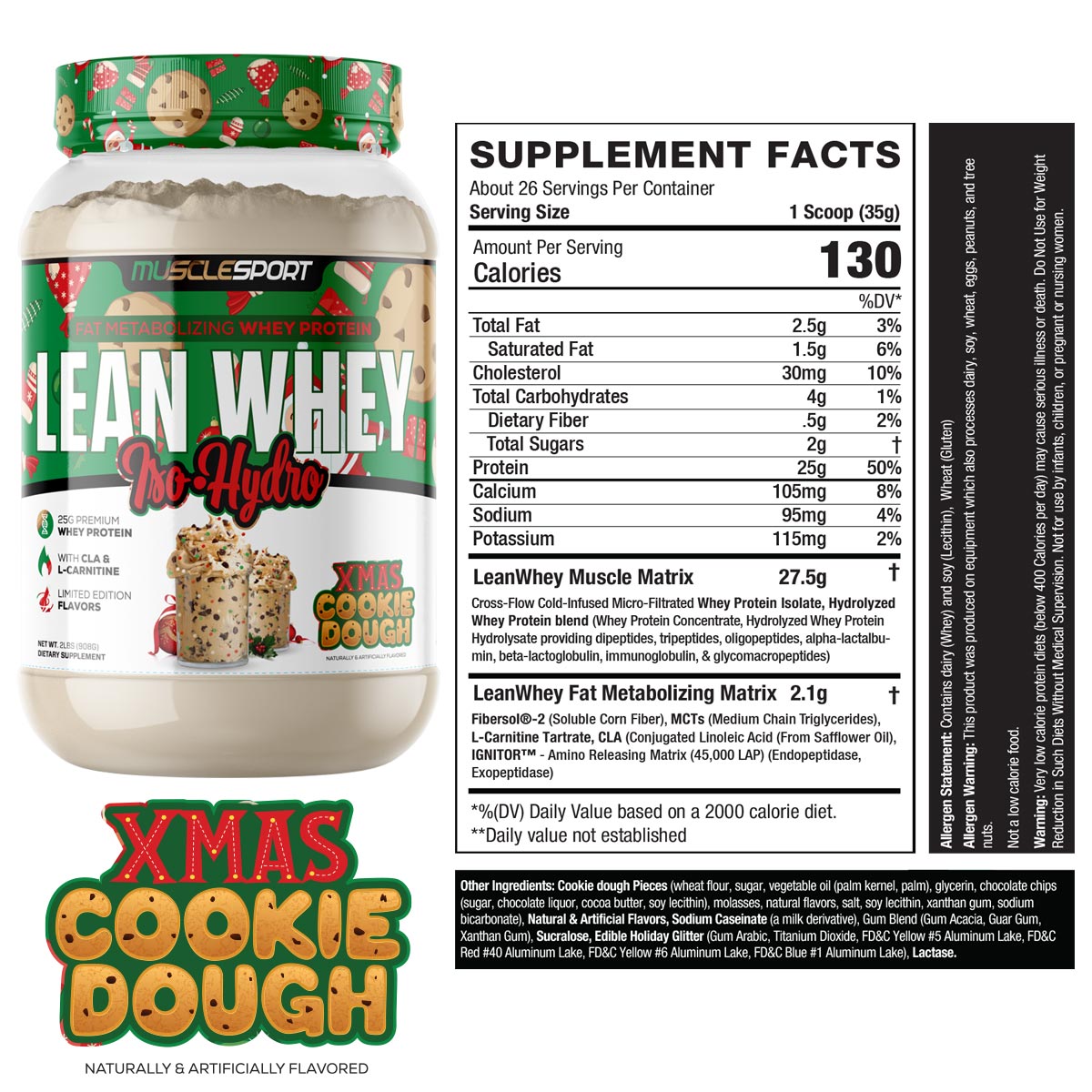 MuscleSport Lean Whey Protein - Yellowstone Huckleberry Cheesecake