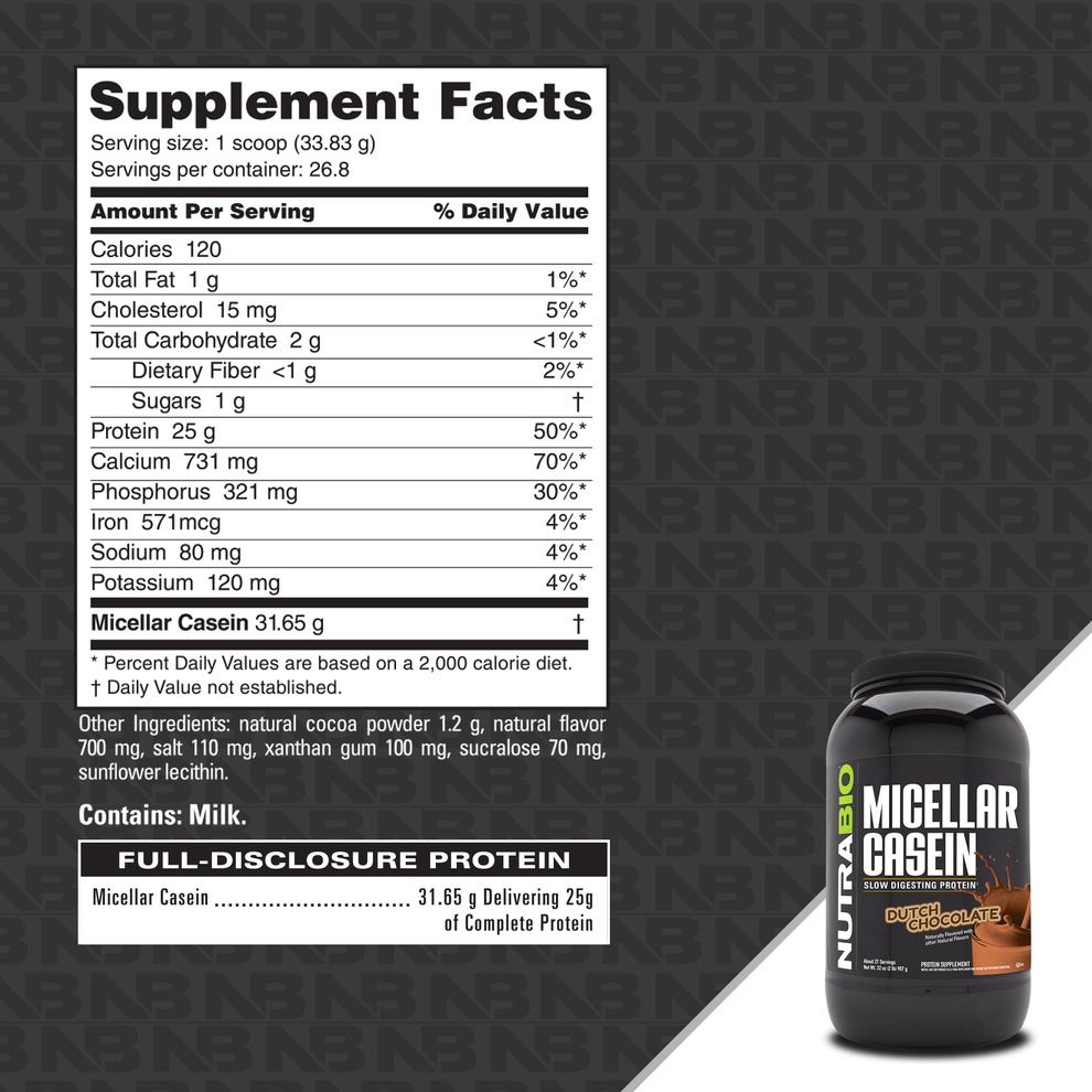 NutraBio Micellar Casein
