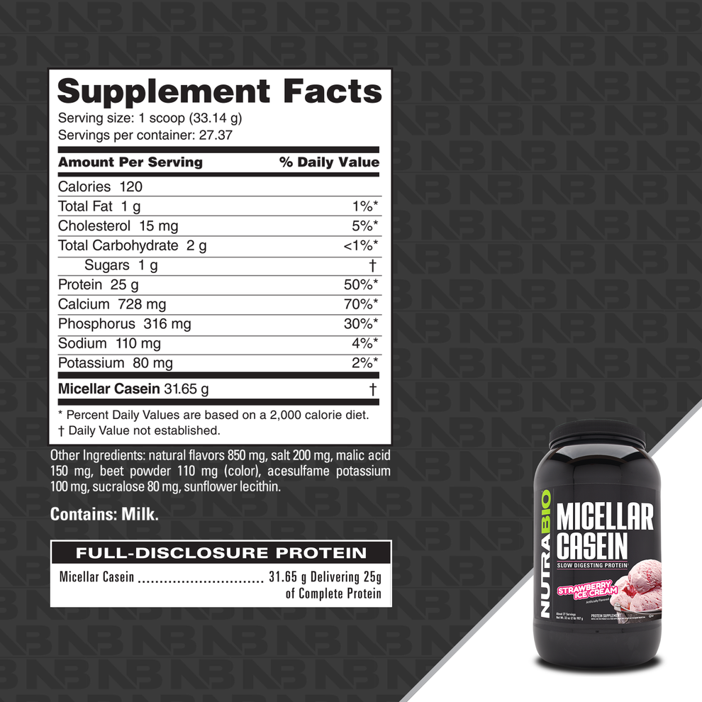 NutraBio Micellar Casein