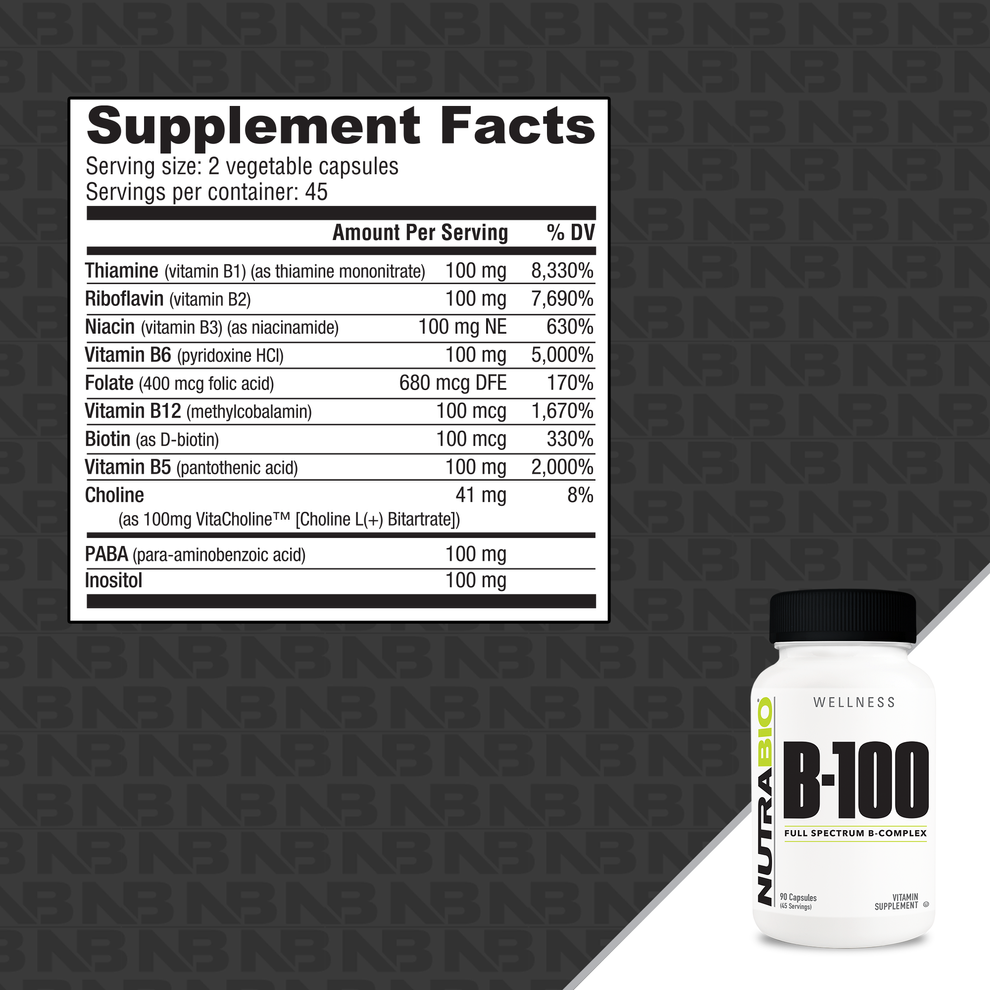 NutraBio B-100 Complex