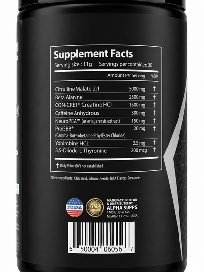 Alpha Rowdy – Fat Burning Pre-Workout
