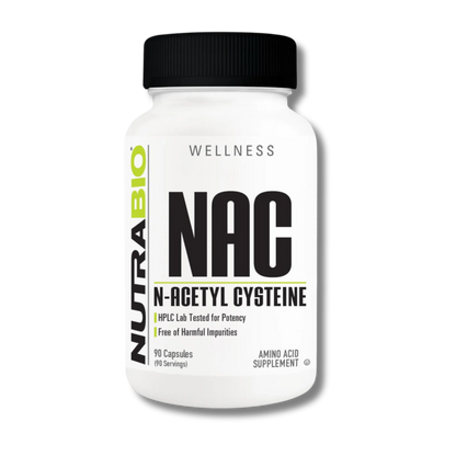 NutraBio NAC - 90 Veg Capsules (600mg)