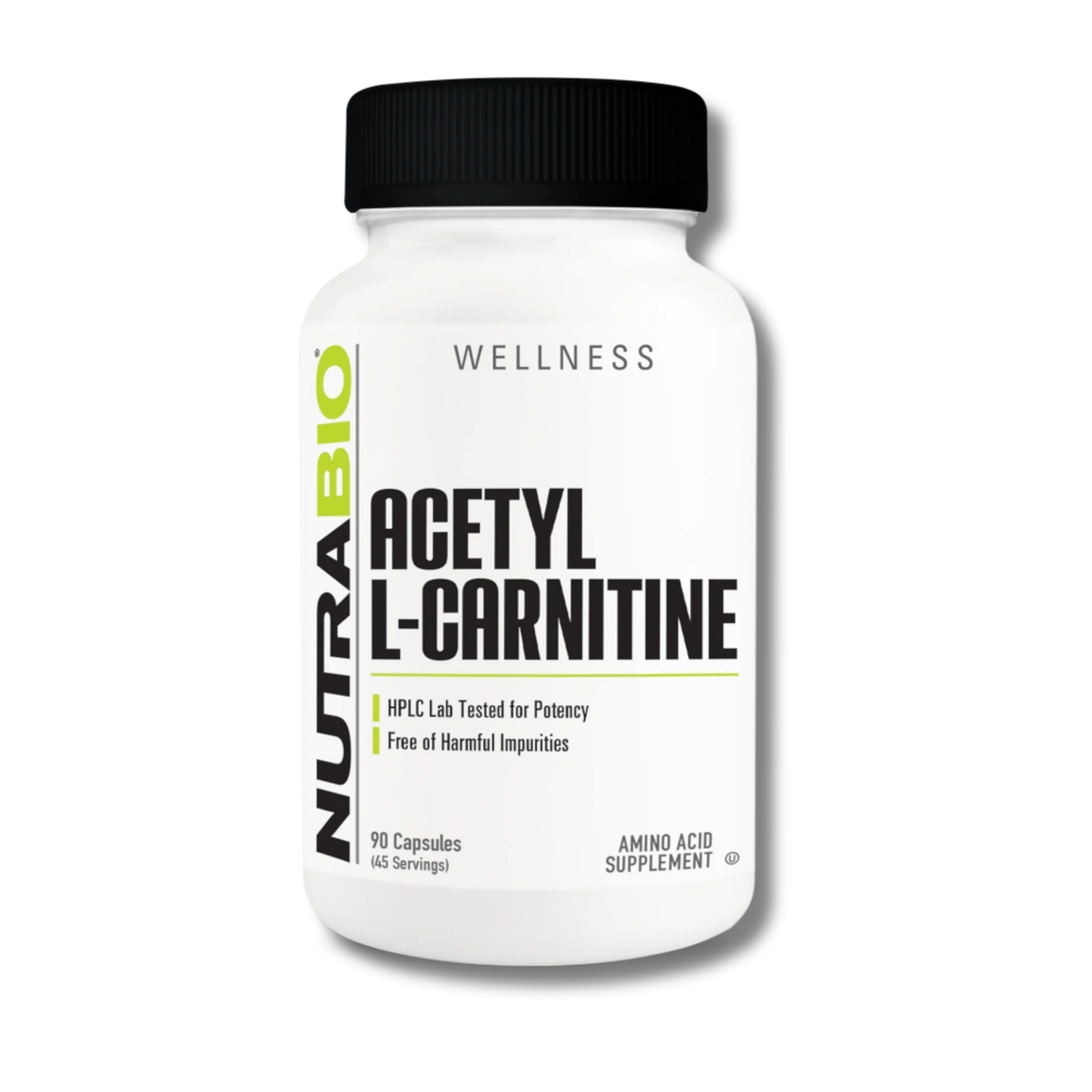 NutraBio Acetyl L-Carnitine - 90 Veg Capsules
