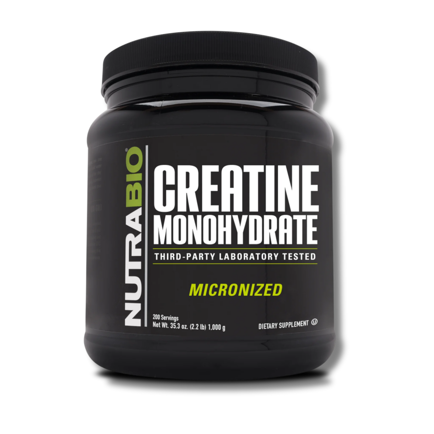 NutraBio Creatine Monohydrate - 200 Servings