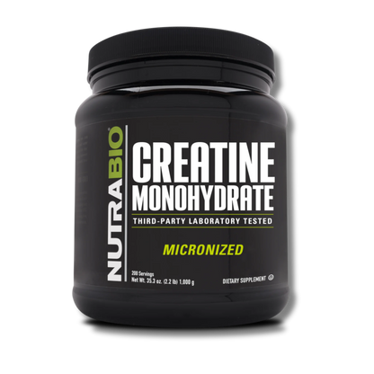 NutraBio Creatine Monohydrate - 200 Servings