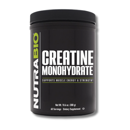 NutraBio Creatine Monohydrate - 200 Servings