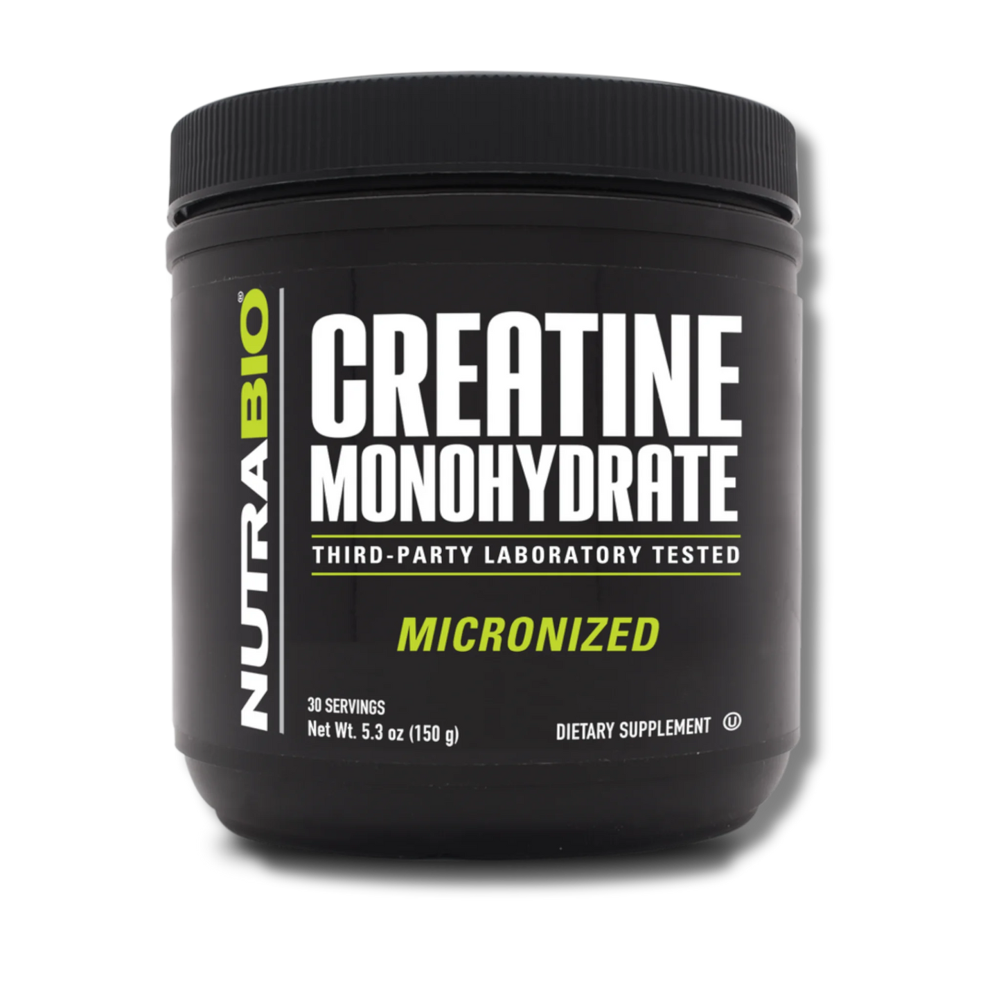 NutraBio Creatine Monohydrate - 200 Servings