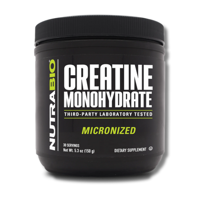 NutraBio Creatine Monohydrate - 200 Servings