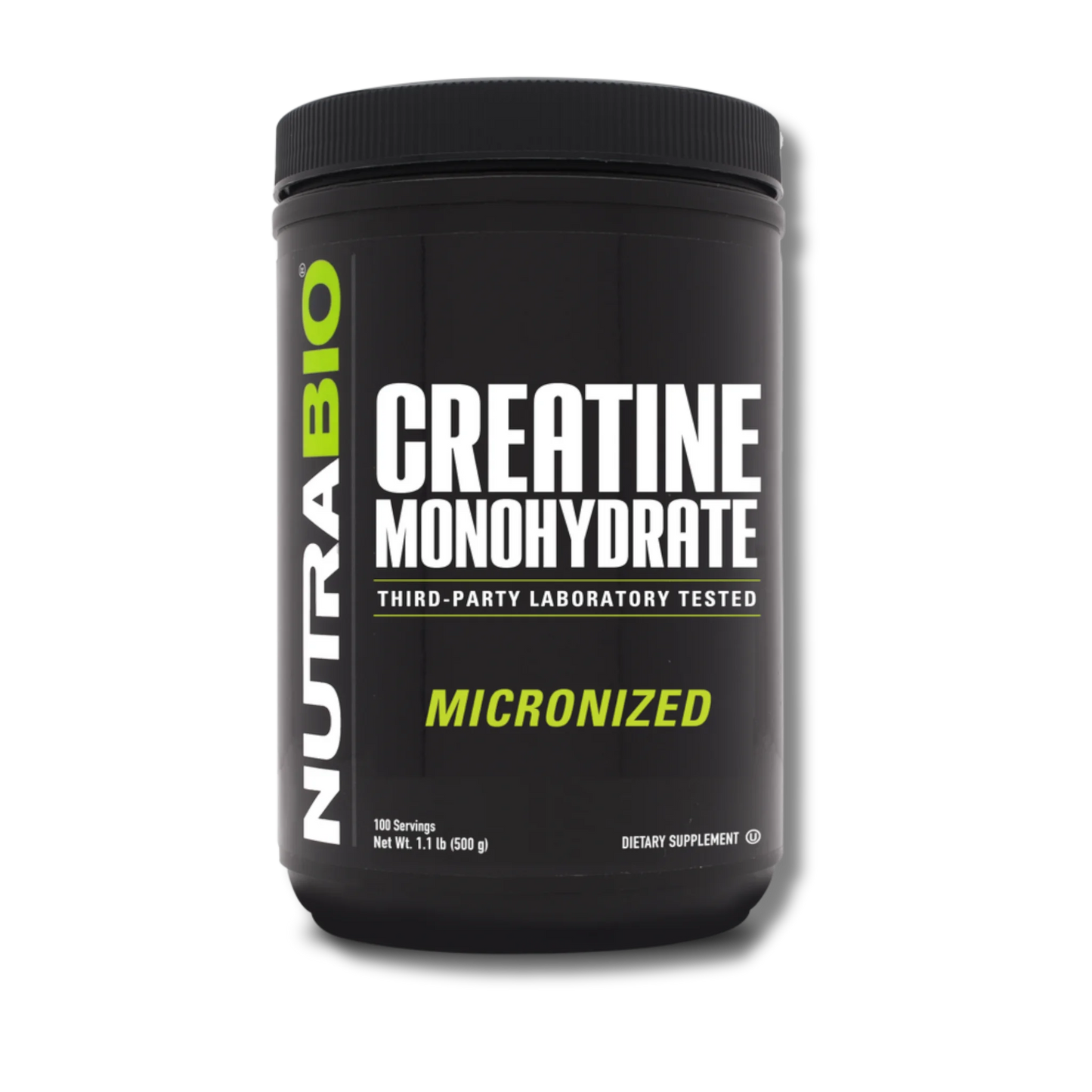 NutraBio Creatine Monohydrate - 200 Servings