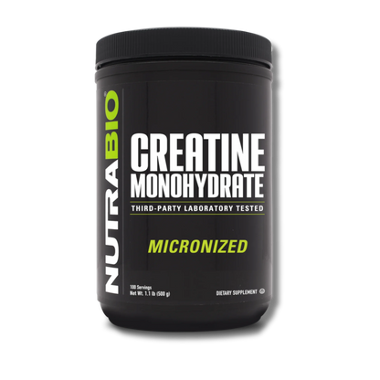 NutraBio Creatine Monohydrate - 200 Servings