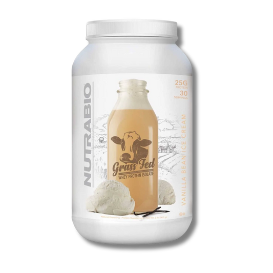 NutraBio Grass Fed Whey Protein Isolate - Vanilla Ice Cream