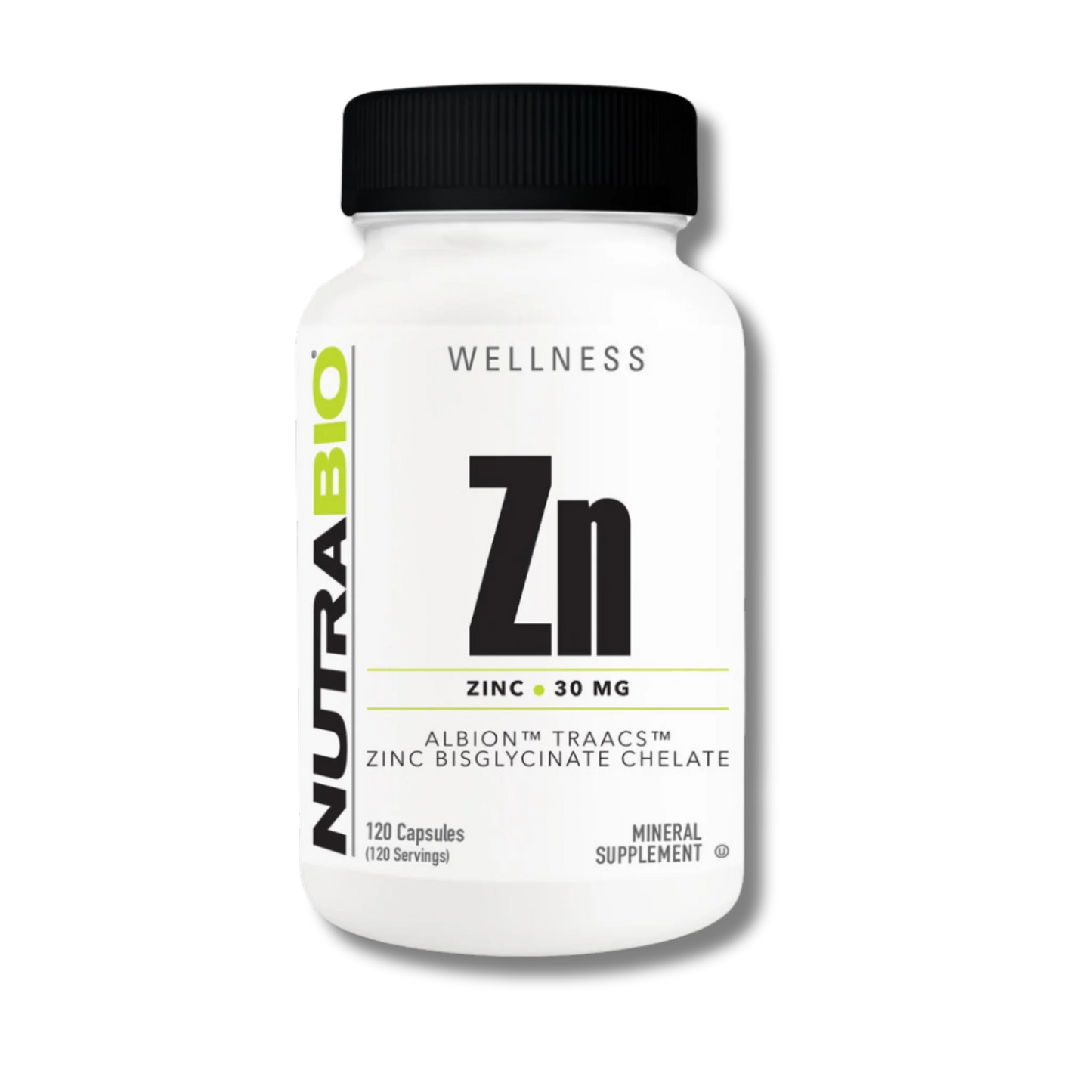 NutraBio Zinc - 90 Veg Capsules