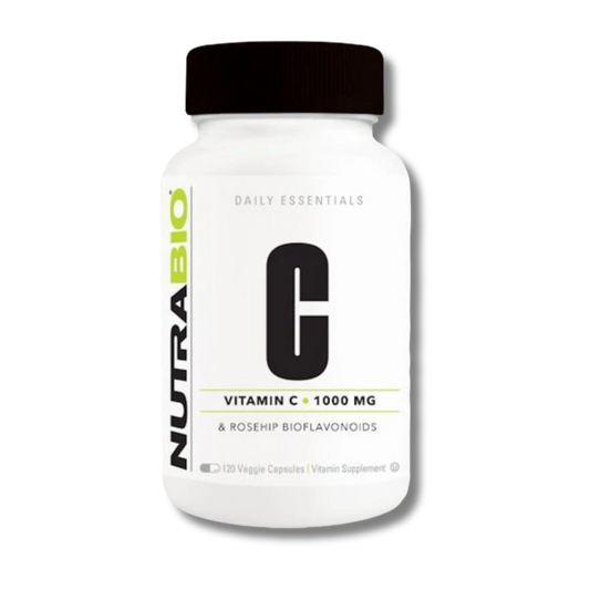 NutraBio Vitamin C - 120 Veg Capsules