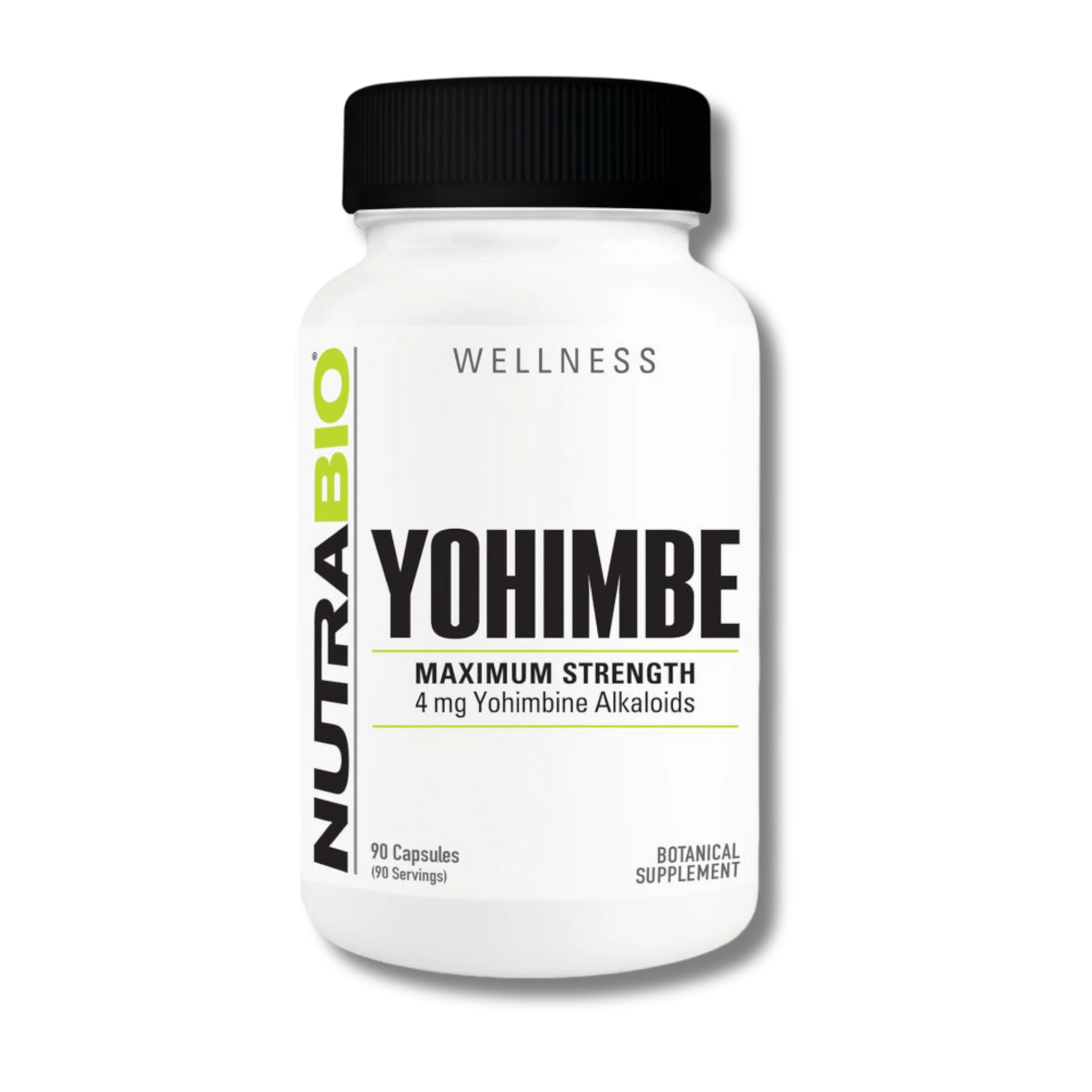 NutraBio Yohimbe (4mg) - 90 Capsules