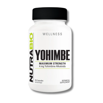 NutraBio Yohimbe (4mg) - 90 Capsules