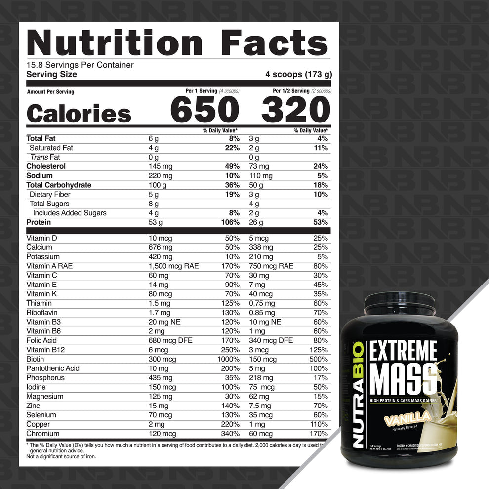 NutraBio Extreme Mass - Chocolate