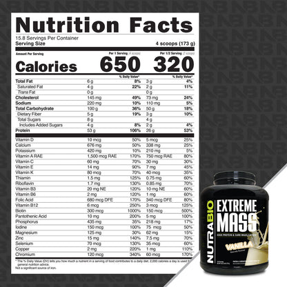 NutraBio Extreme Mass - Chocolate