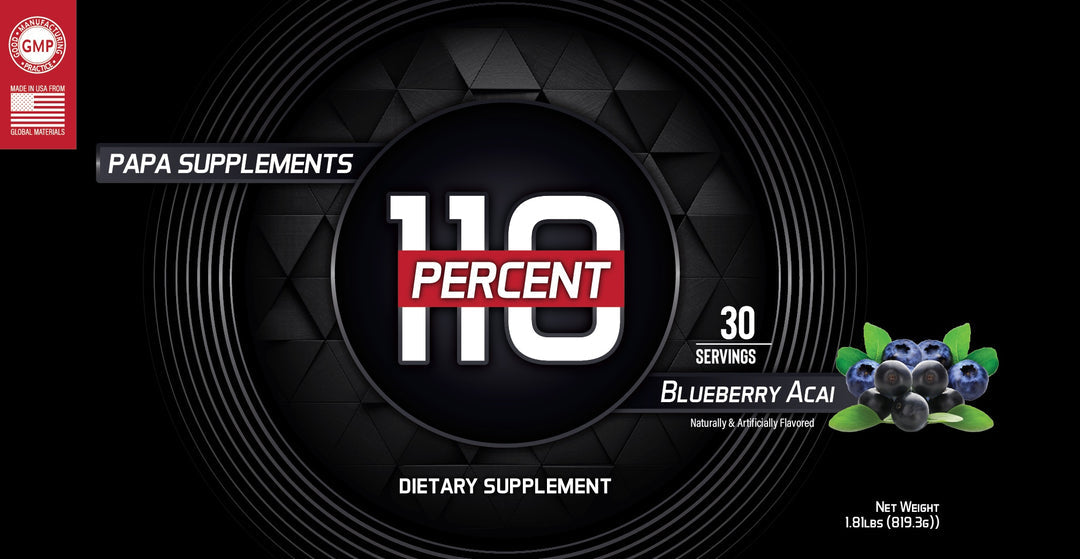 Papa Supplements 110 Percent - Blueberry Açaí