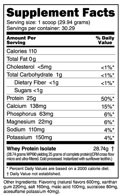 NutraBio Whey Protein Isolate